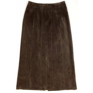 Apostrophe Leather Maxi Skirt